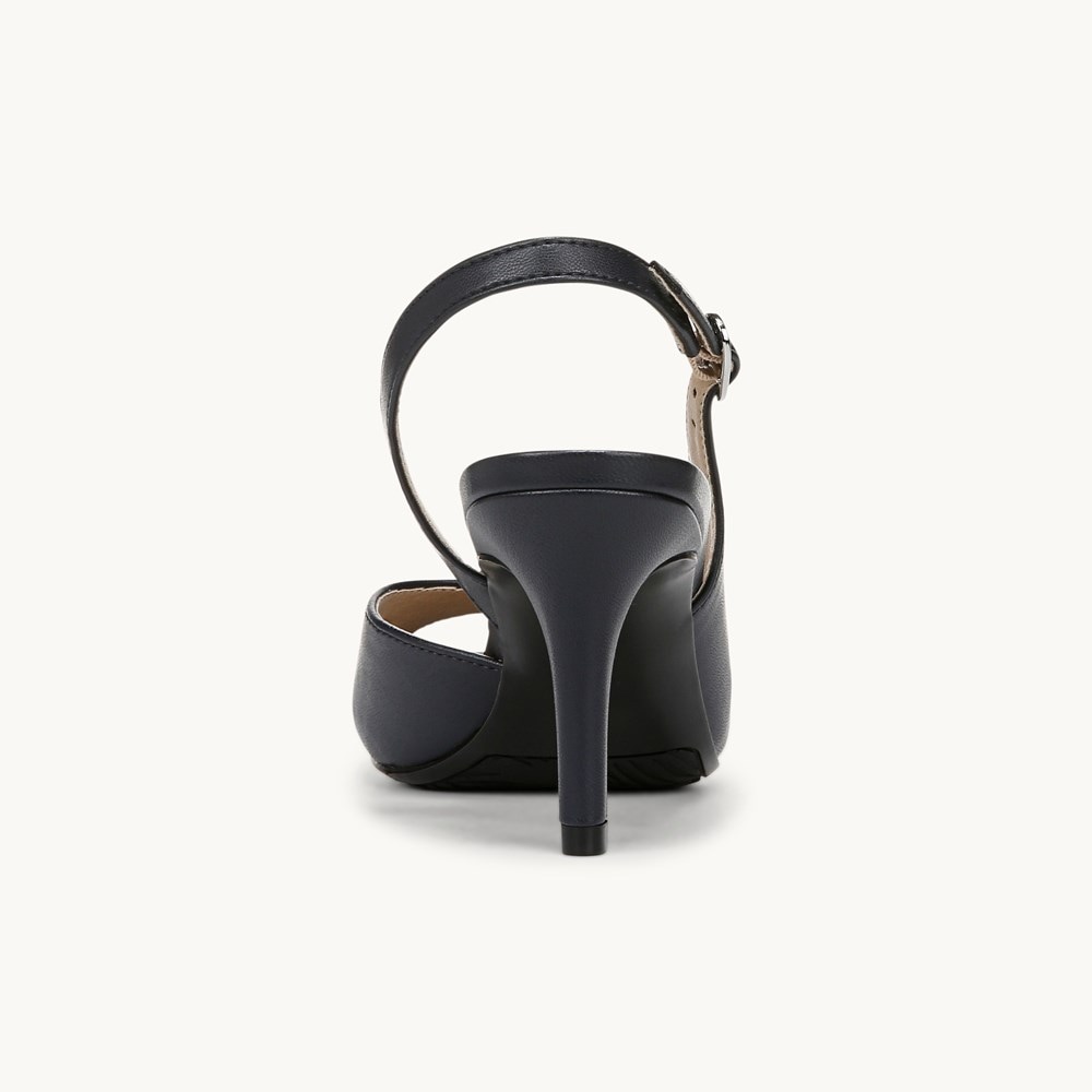 LifeStride Teller 2 Slingback Pump - Lux Navy Faux Leather