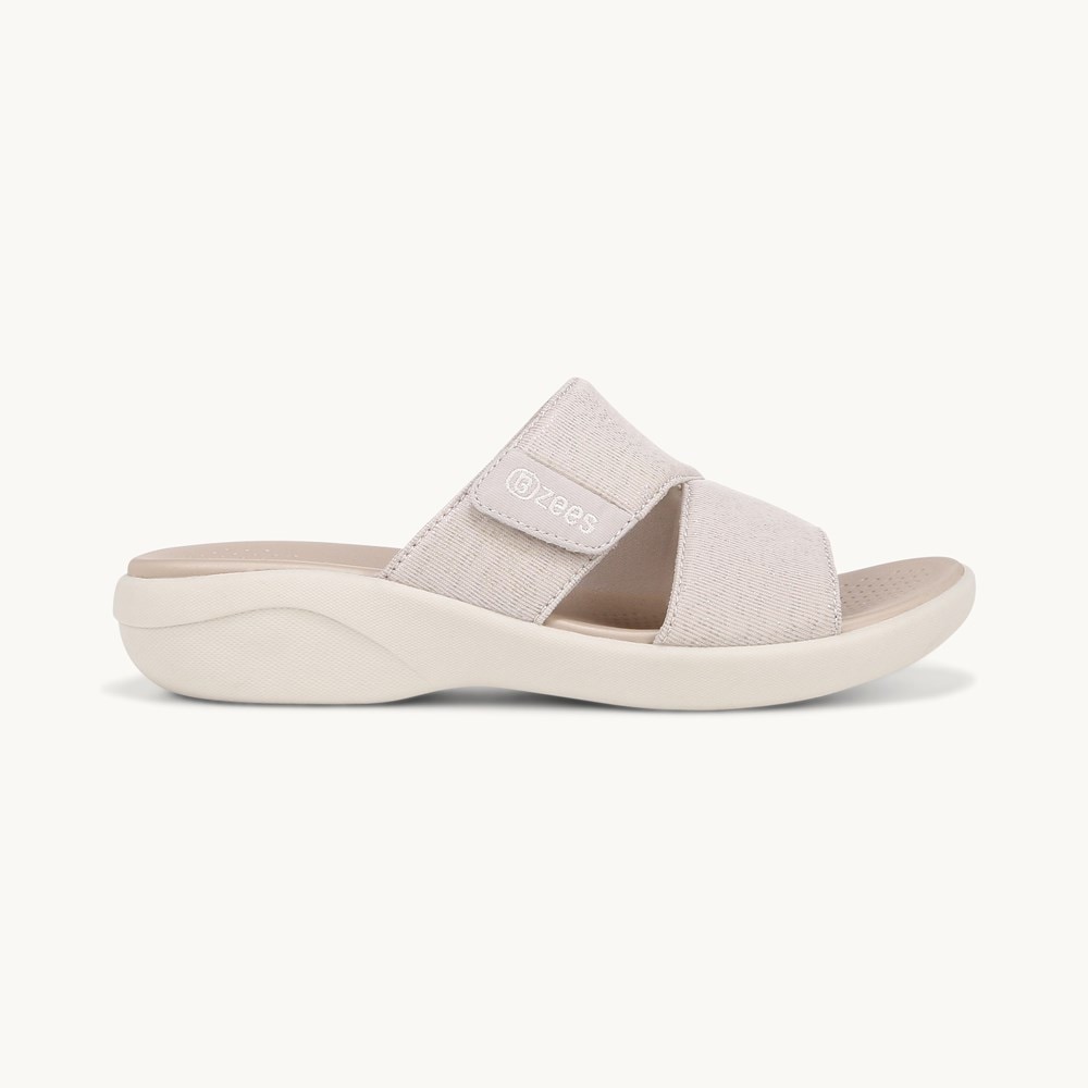 LifeStride Carefree Wedge Sandal - Sand Fabric