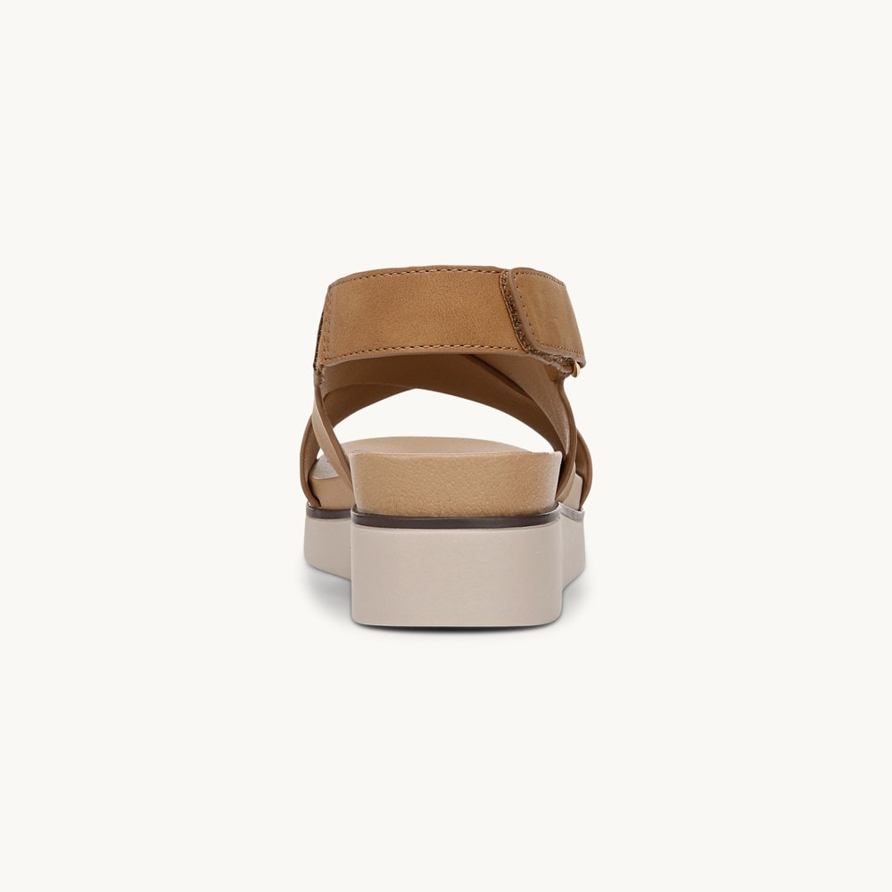 LifeStride Georgina Slingback Sandal - Tan Faux Leather