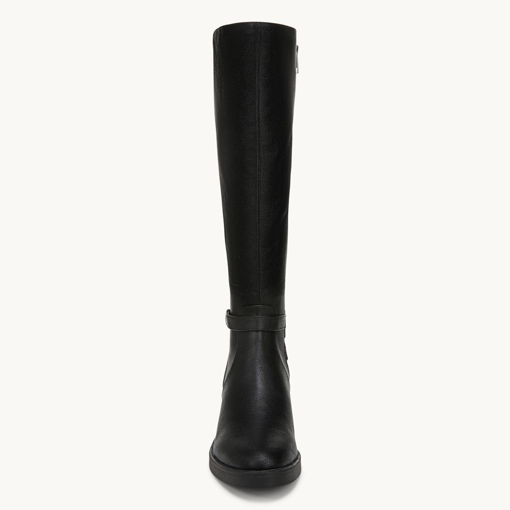 LifeStride Berkley Wide Calf Knee High Boot - Black Faux Leather