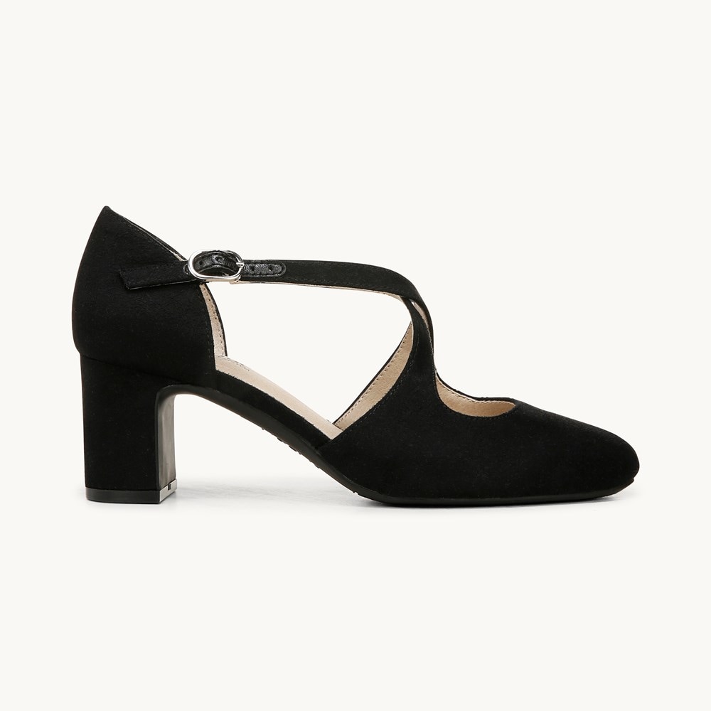 LifeStride Tracy Strappy Pump - Black Fabric