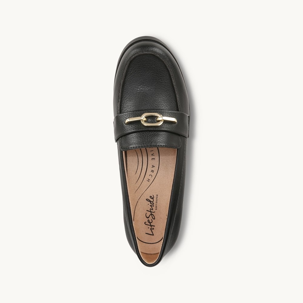 LifeStride Sonoma Loafer - Black Synthetic