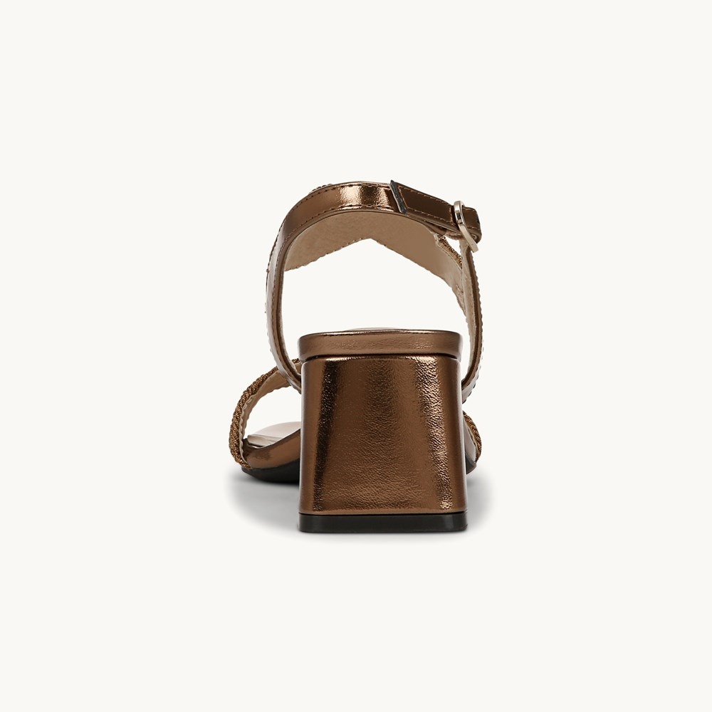 LifeStride Charnelle Slingback Dress Sandal - Bronze Faux Leather