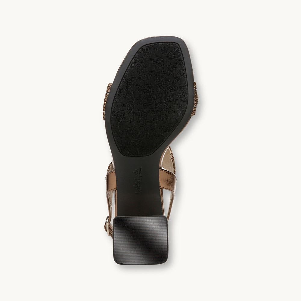 LifeStride Charnelle Slingback Dress Sandal - Bronze Faux Leather