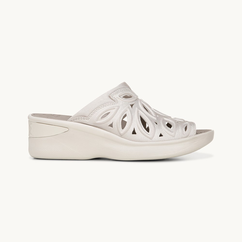 LifeStride Susie Wedge Sandal - Sand Shimmer Fabric