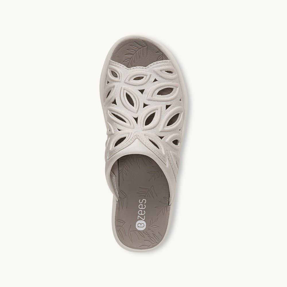 LifeStride Susie Wedge Sandal - Sand Shimmer Fabric