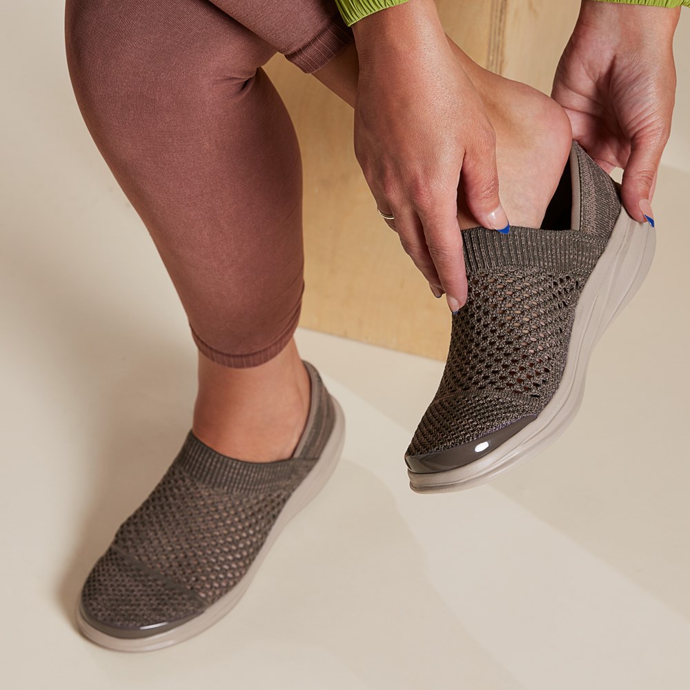 LifeStride Charlie Knit Slip On - Morel Fabric