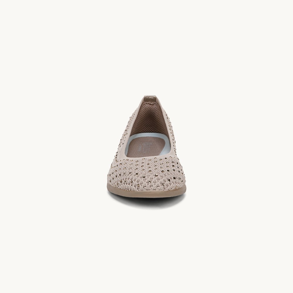 LifeStride Kallie Ballet Flat - Simply Taupe Knit Fabric