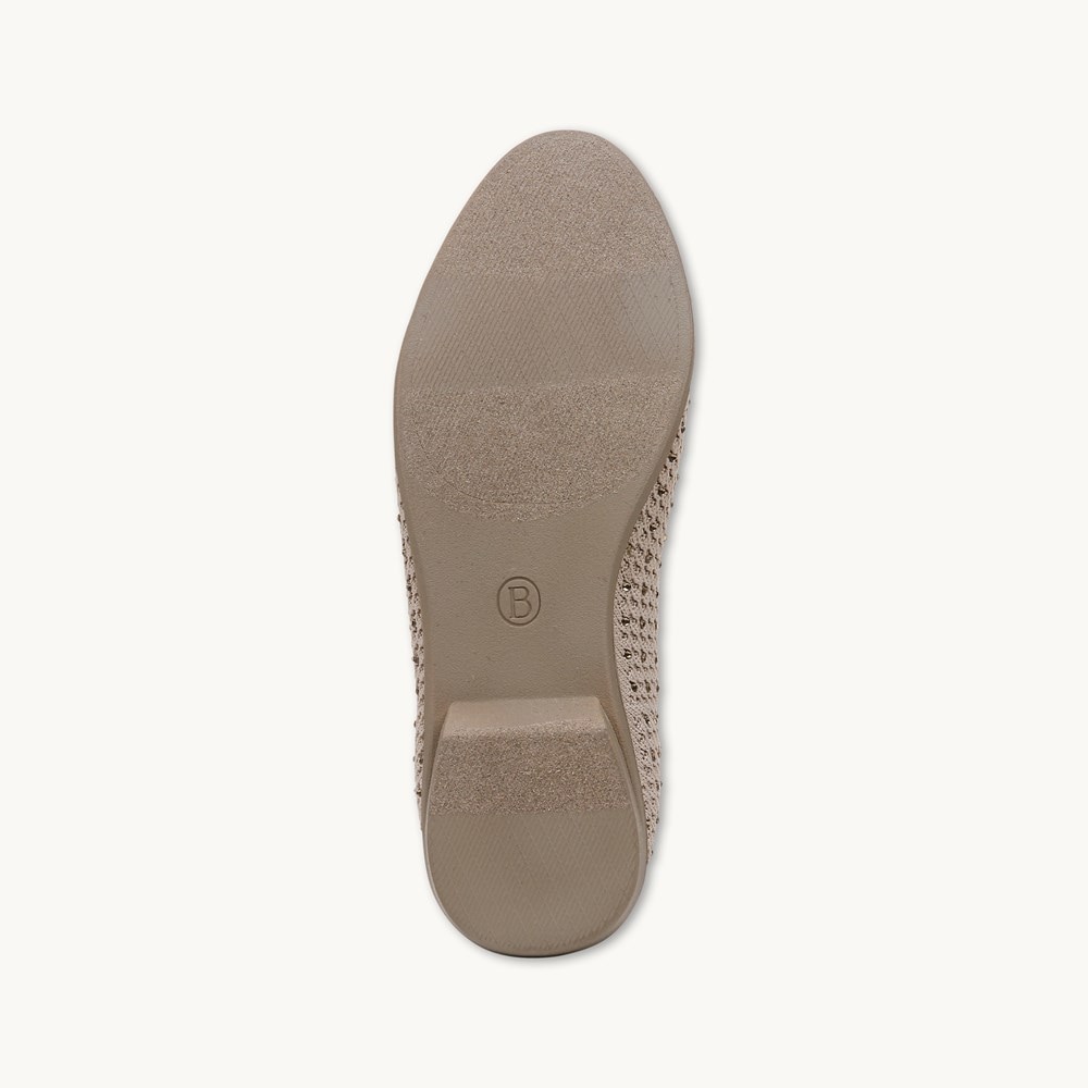 LifeStride Kallie Ballet Flat - Simply Taupe Knit Fabric