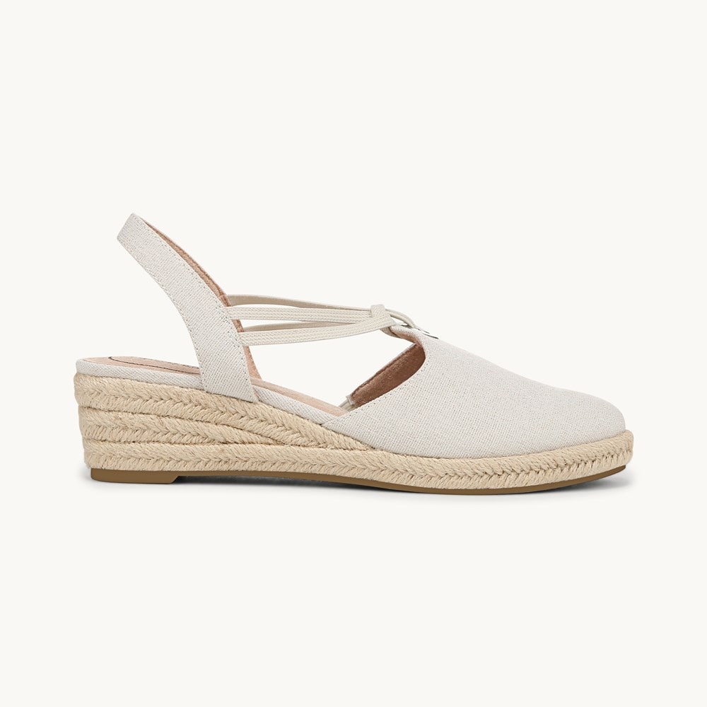 LifeStride Kennedy Espadrille Wedge - Natural Fabric