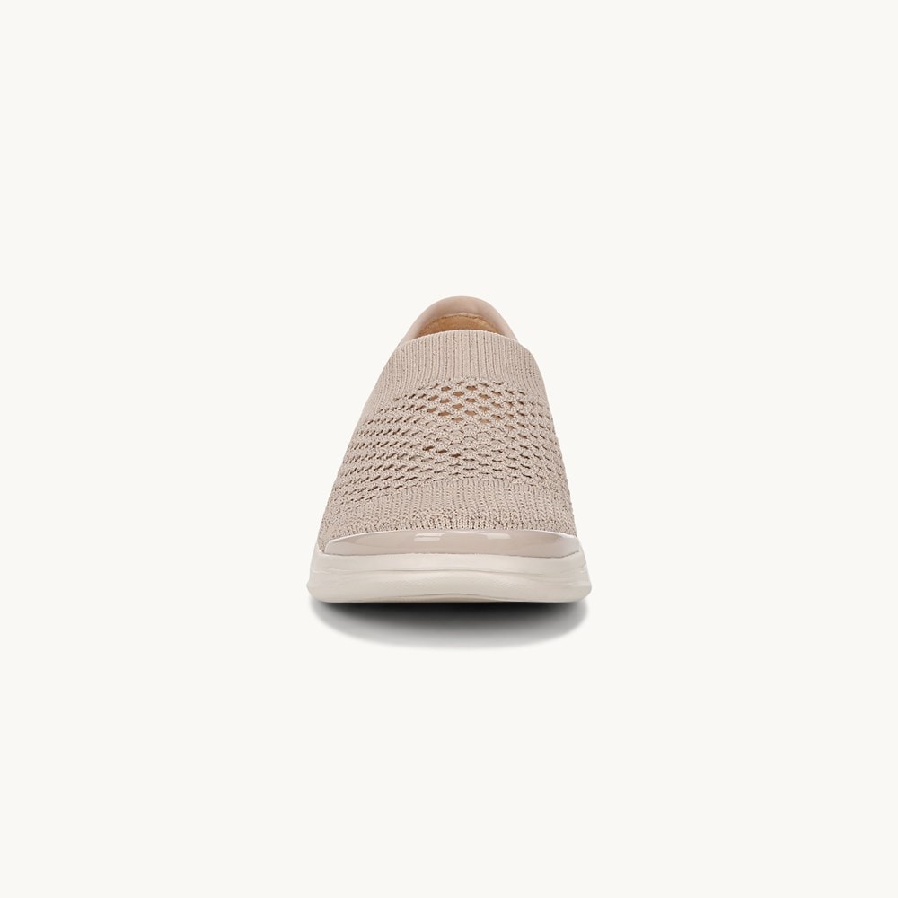 LifeStride Charlie Knit Slip On - Beige Fabric