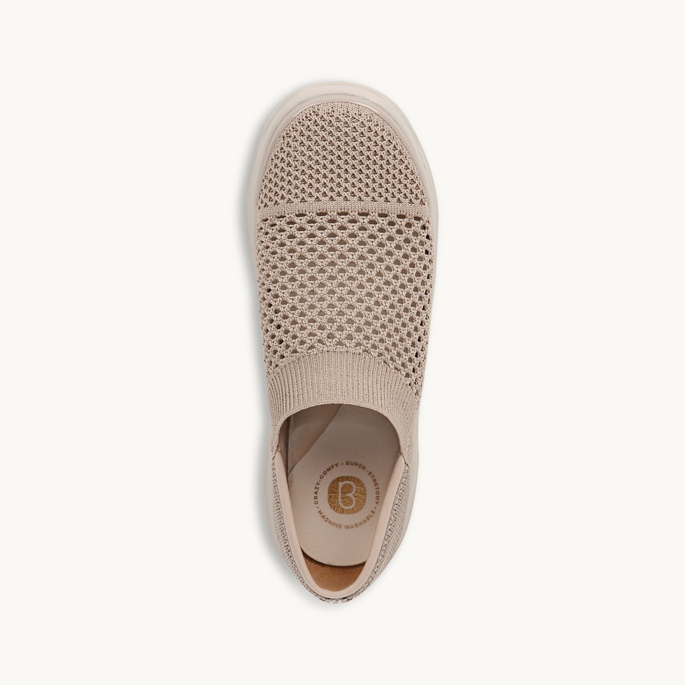 LifeStride Charlie Knit Slip On - Beige Fabric