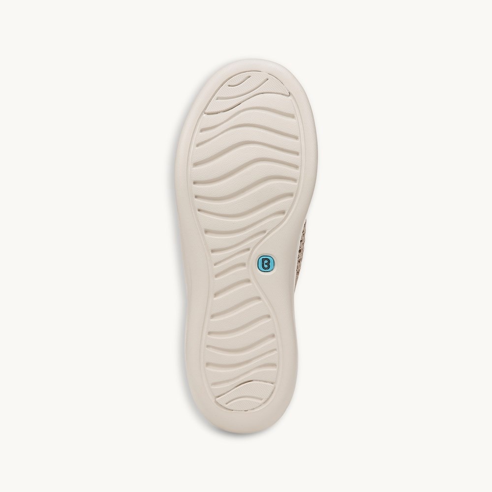 LifeStride Charlie Knit Slip On - Beige Fabric