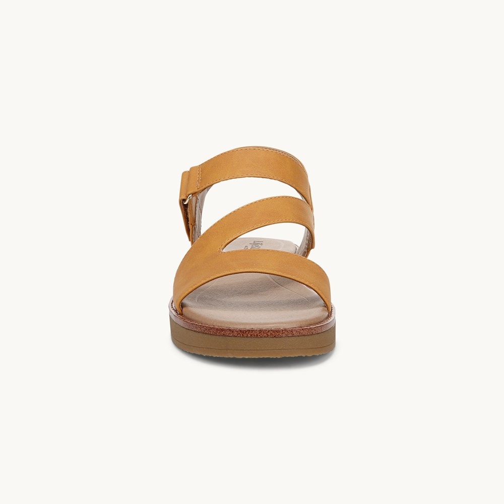 LifeStride Waverly Strappy Sandal - Inca Gold Faux Leather
