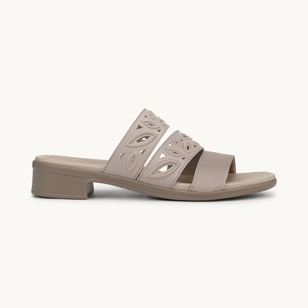 LifeStride Poppy Strappy Sandal - Simply Taupe Fabric