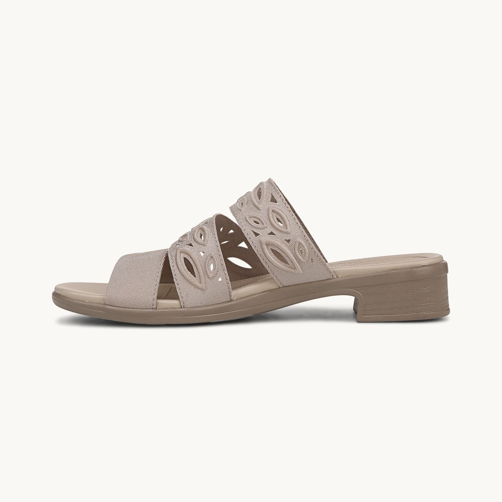 LifeStride Poppy Strappy Sandal - Simply Taupe Fabric