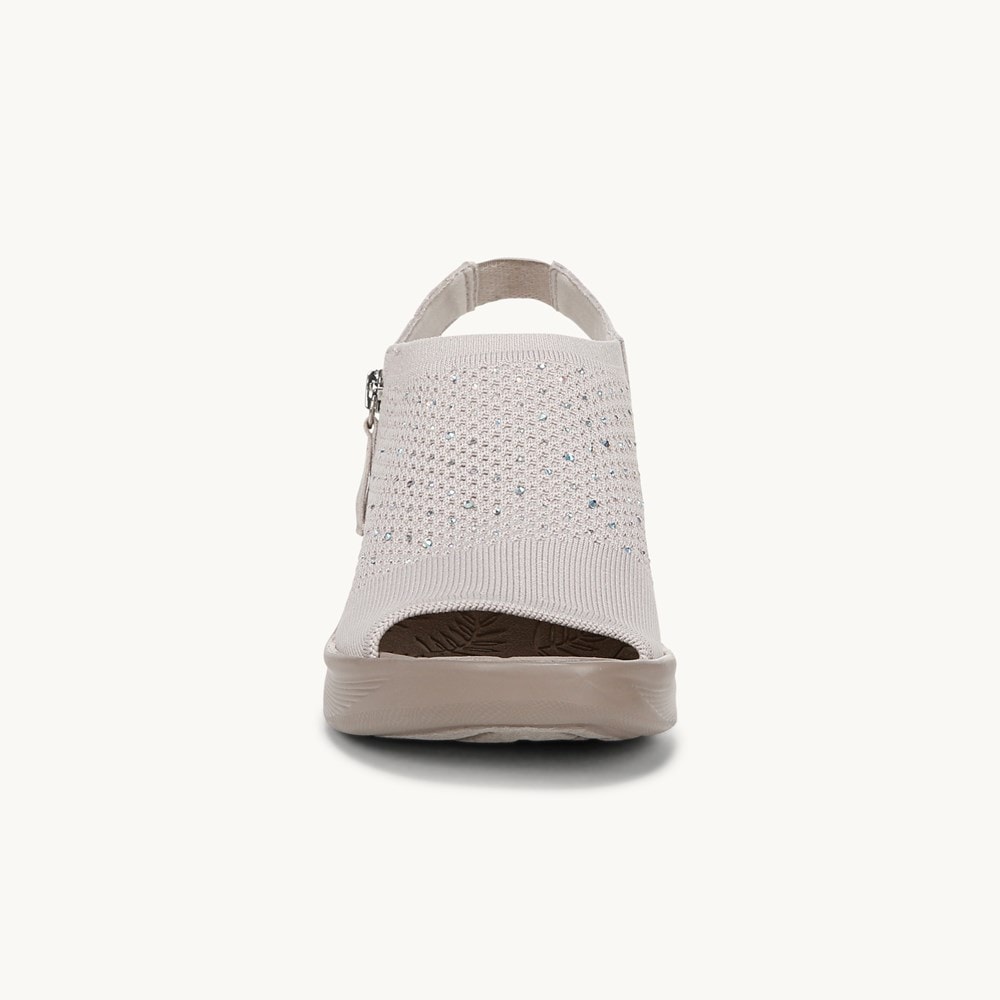 LifeStride Starlet Wedge Sandal - Sand Knit Fabric