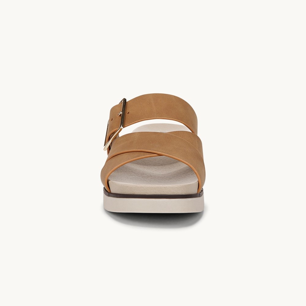 LifeStride Getaway Sandal - Tan Faux Leather