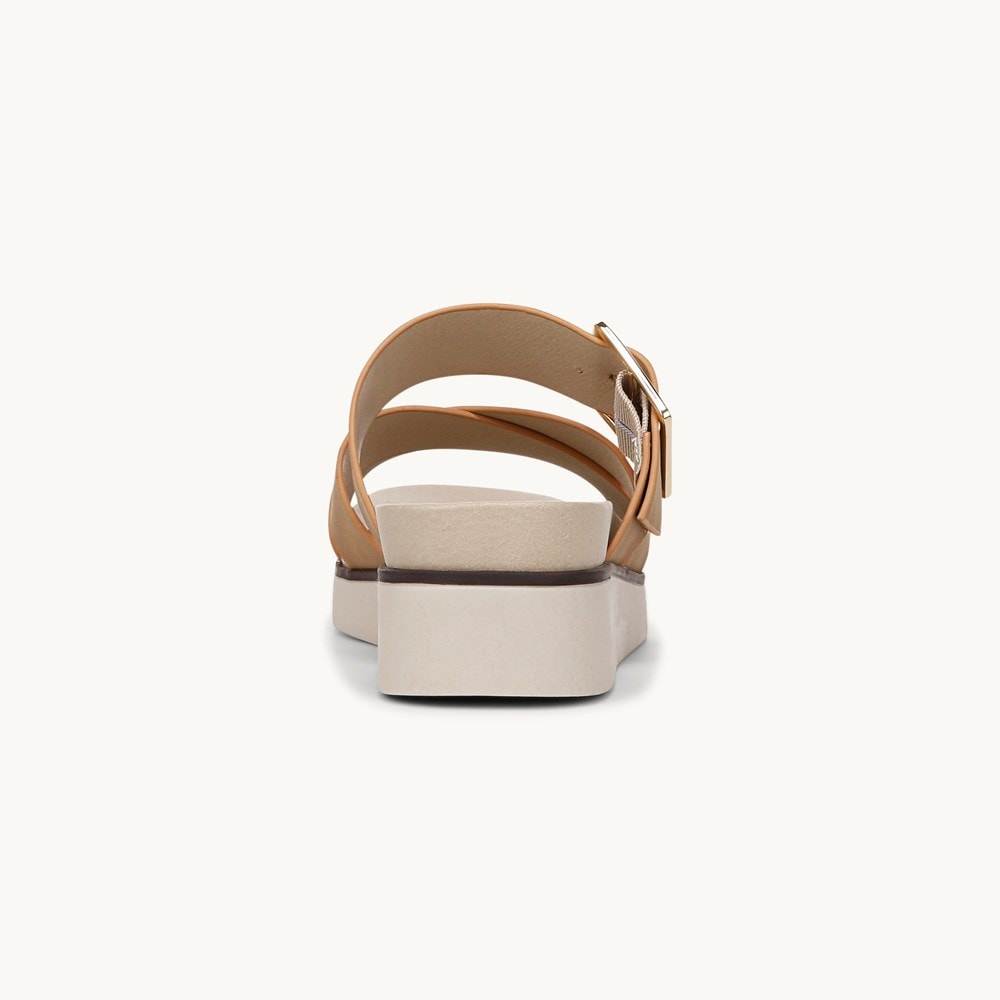 LifeStride Getaway Sandal - Tan Faux Leather