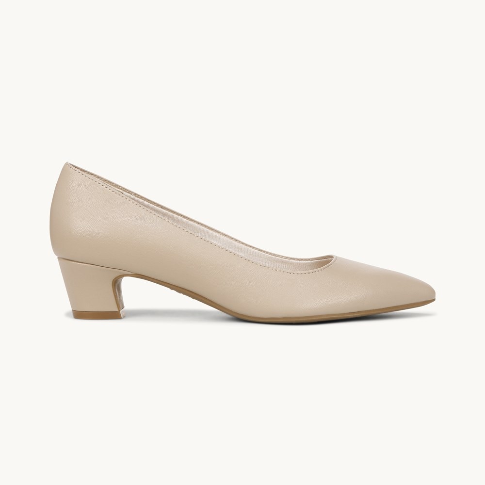 LifeStride Minx Pump - Tender Taupe Faux Leather
