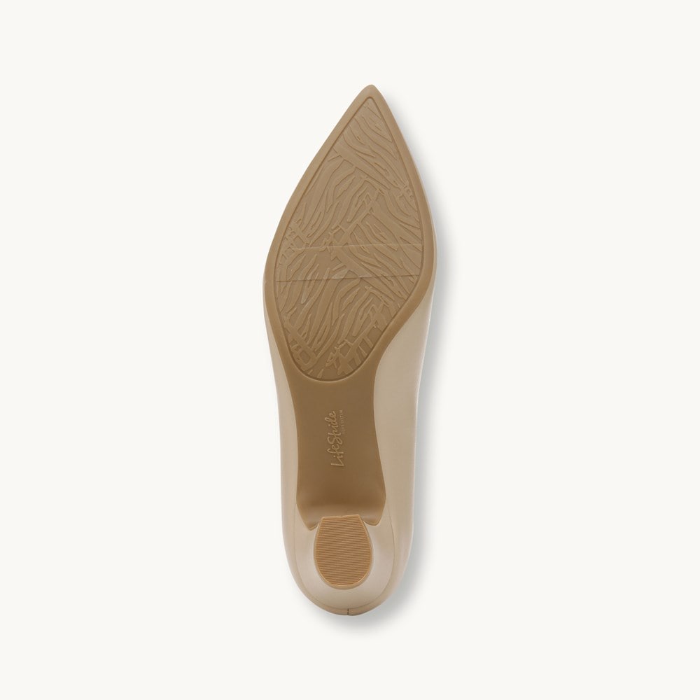 LifeStride Minx Pump - Tender Taupe Faux Leather