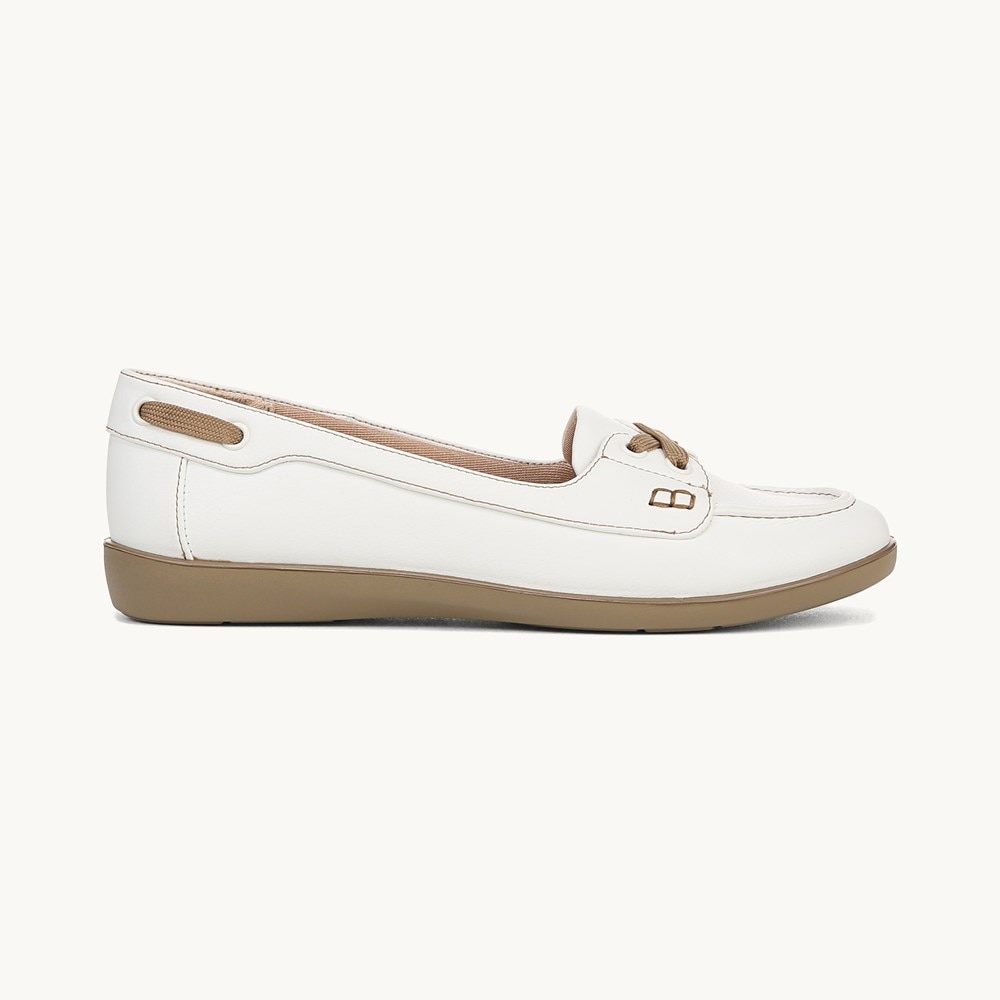 LifeStride Nautical Loafer - White Faux Leather