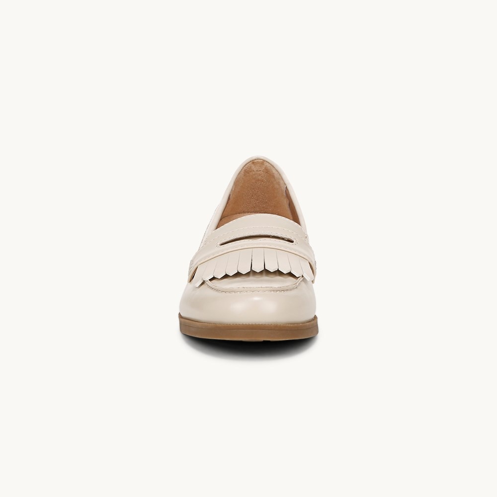 LifeStride Santana Loafer - Cream Beige Faux Leather