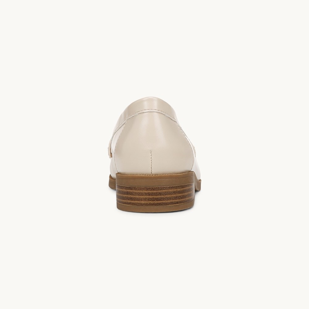 LifeStride Santana Loafer - Cream Beige Faux Leather