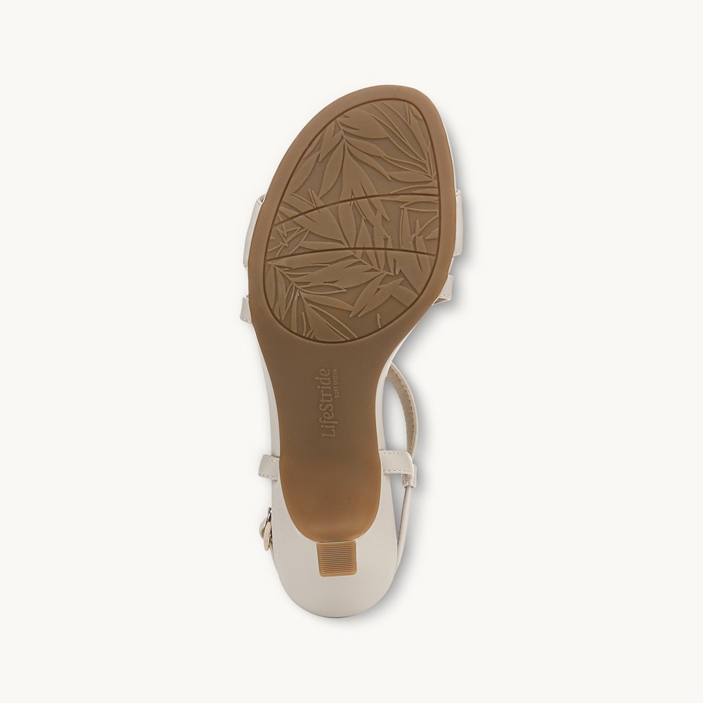 LifeStride Nolita Dress Sandal - Bone Faux Leather