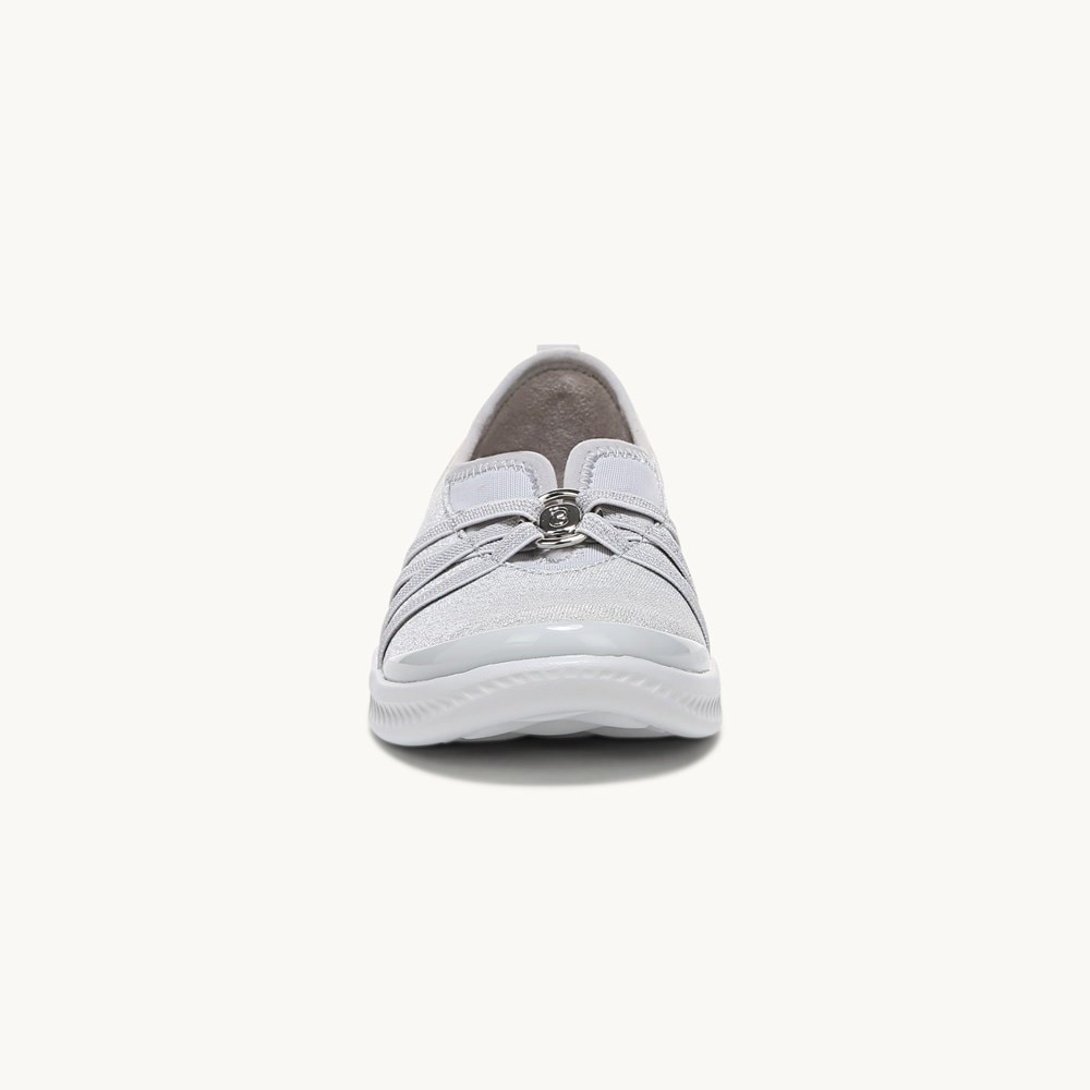 LifeStride Niche Slip On - Silver Shimmer Fabric