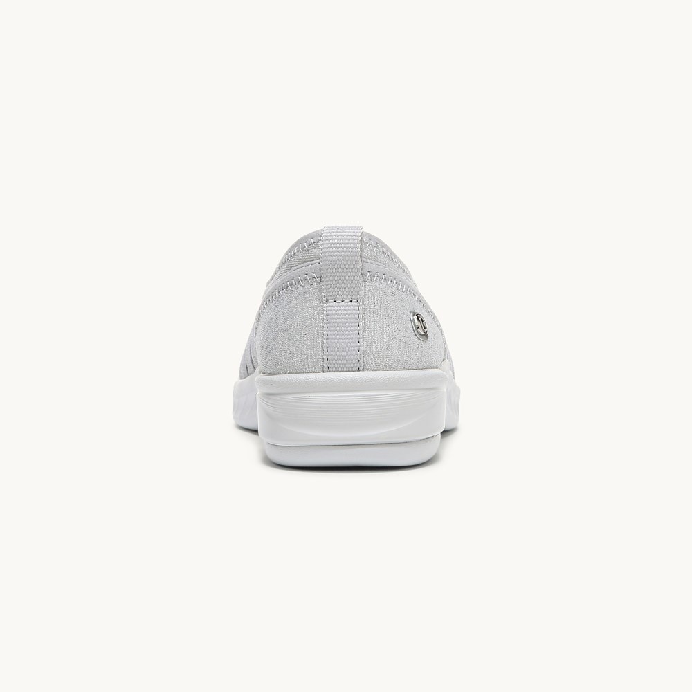 LifeStride Niche Slip On - Silver Shimmer Fabric