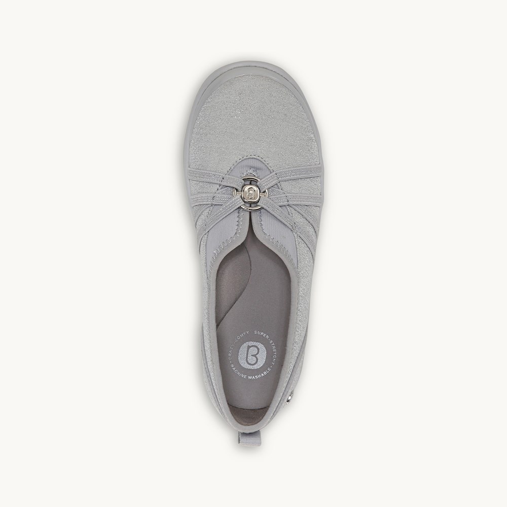 LifeStride Niche Slip On - Silver Shimmer Fabric