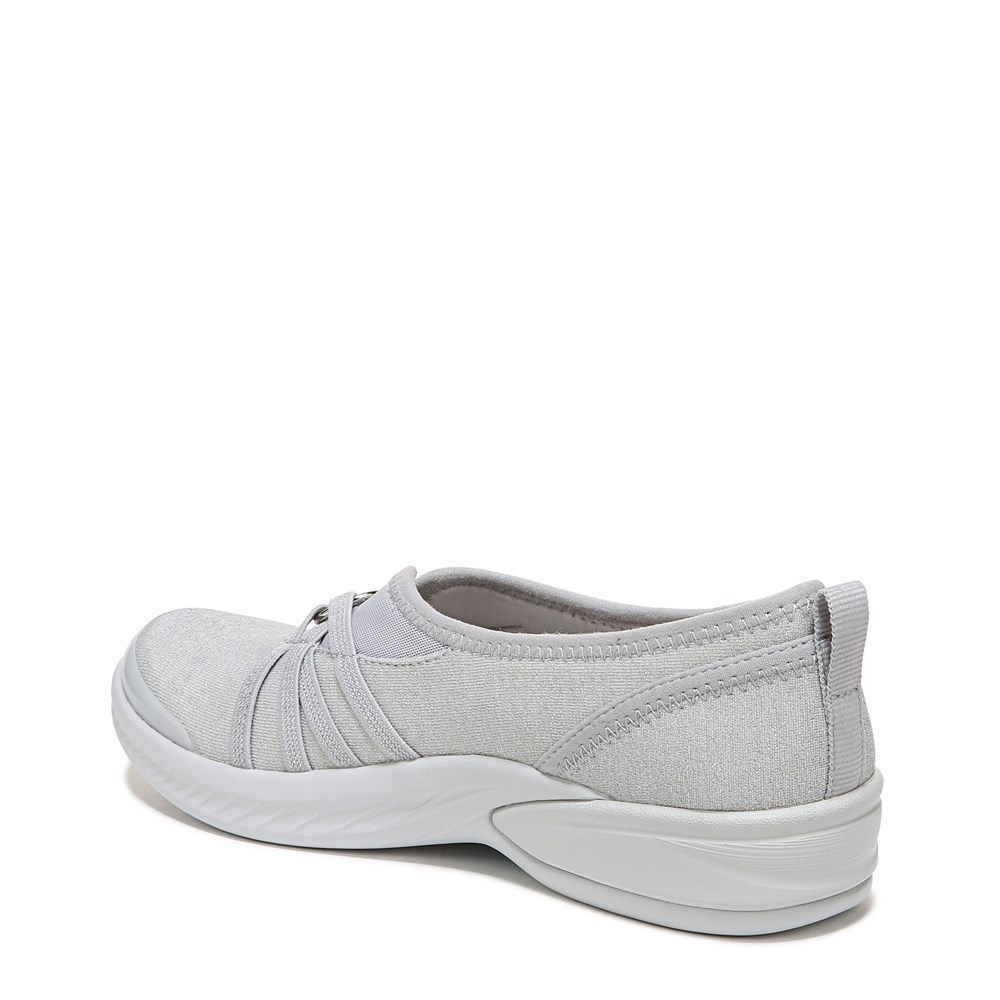 LifeStride Niche Slip On - Silver Shimmer Fabric