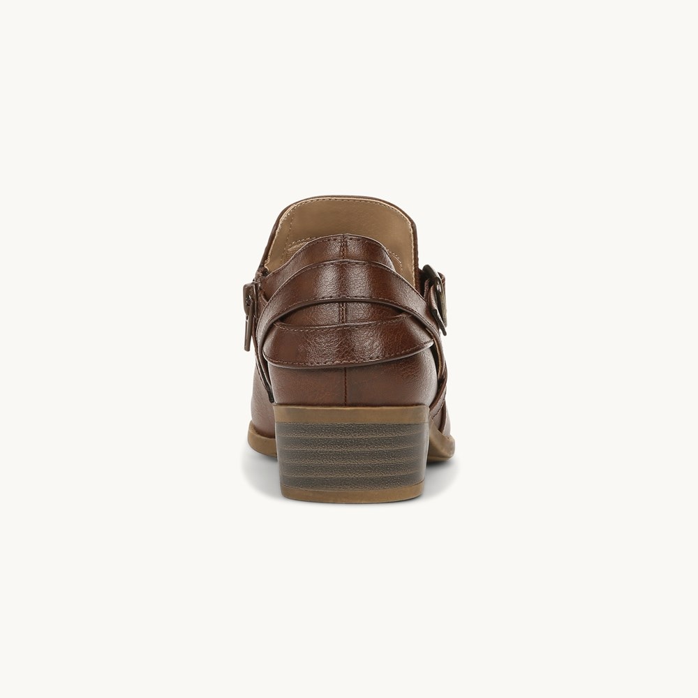 LifeStride Adley Shootie - Chestnut Faux Leather