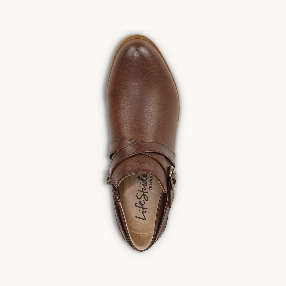 LifeStride Adley Shootie - Chestnut Faux Leather