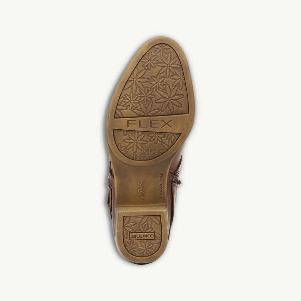 LifeStride Adley Shootie - Chestnut Faux Leather