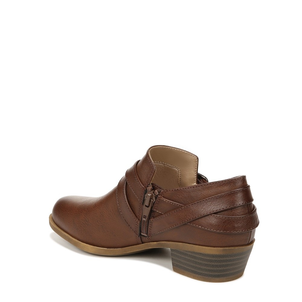 LifeStride Adley Shootie - Chestnut Faux Leather
