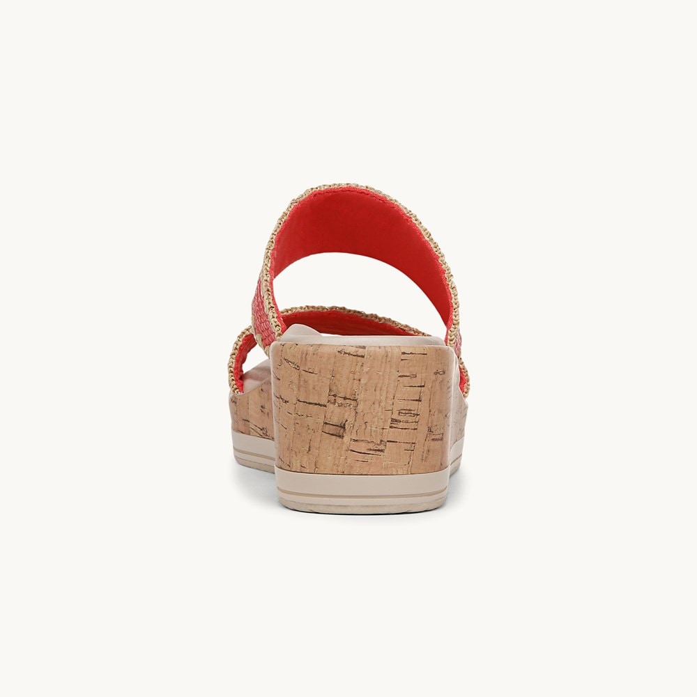 LifeStride Resort Wedge Sandal - Coral Beach Gore Fabric