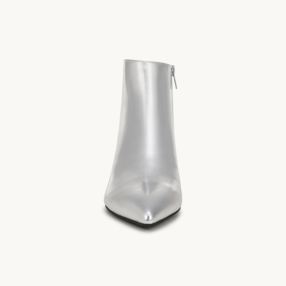 LifeStride Maya Ankle Bootie - Silver Faux Leather
