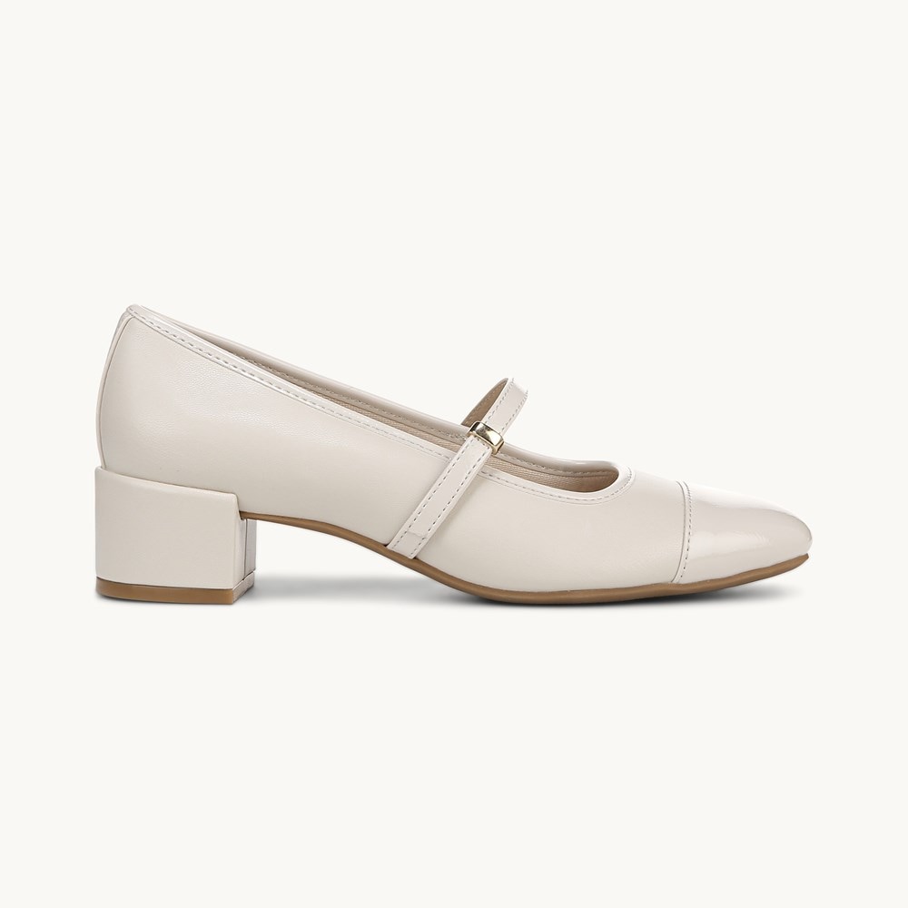 LifeStride Brooke Mary Jane - Bone Faux Leather