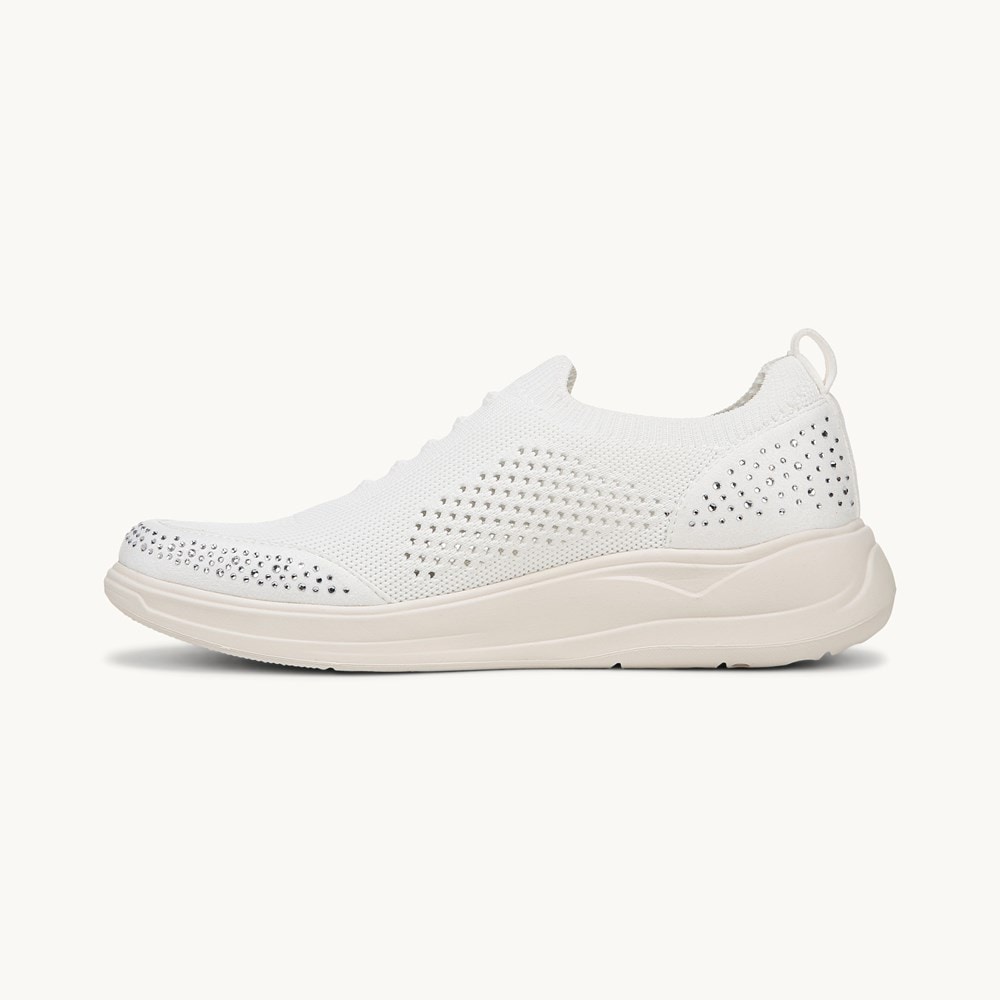 LifeStride Timeless Bright Sneaker - Bright White Knit Fabric