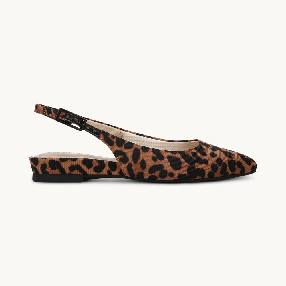 LifeStride Percy Slingback Flat - Brown Multi Fabric