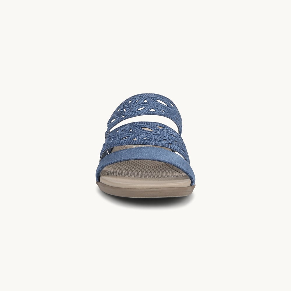 LifeStride Poppy Strappy Sandal - Elemental Blue Shimmer Fabric