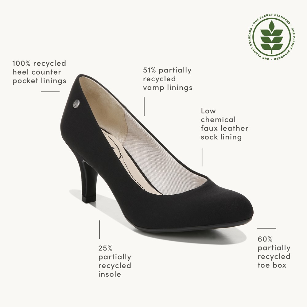 LifeStride Parigi Pump - Black Fabric