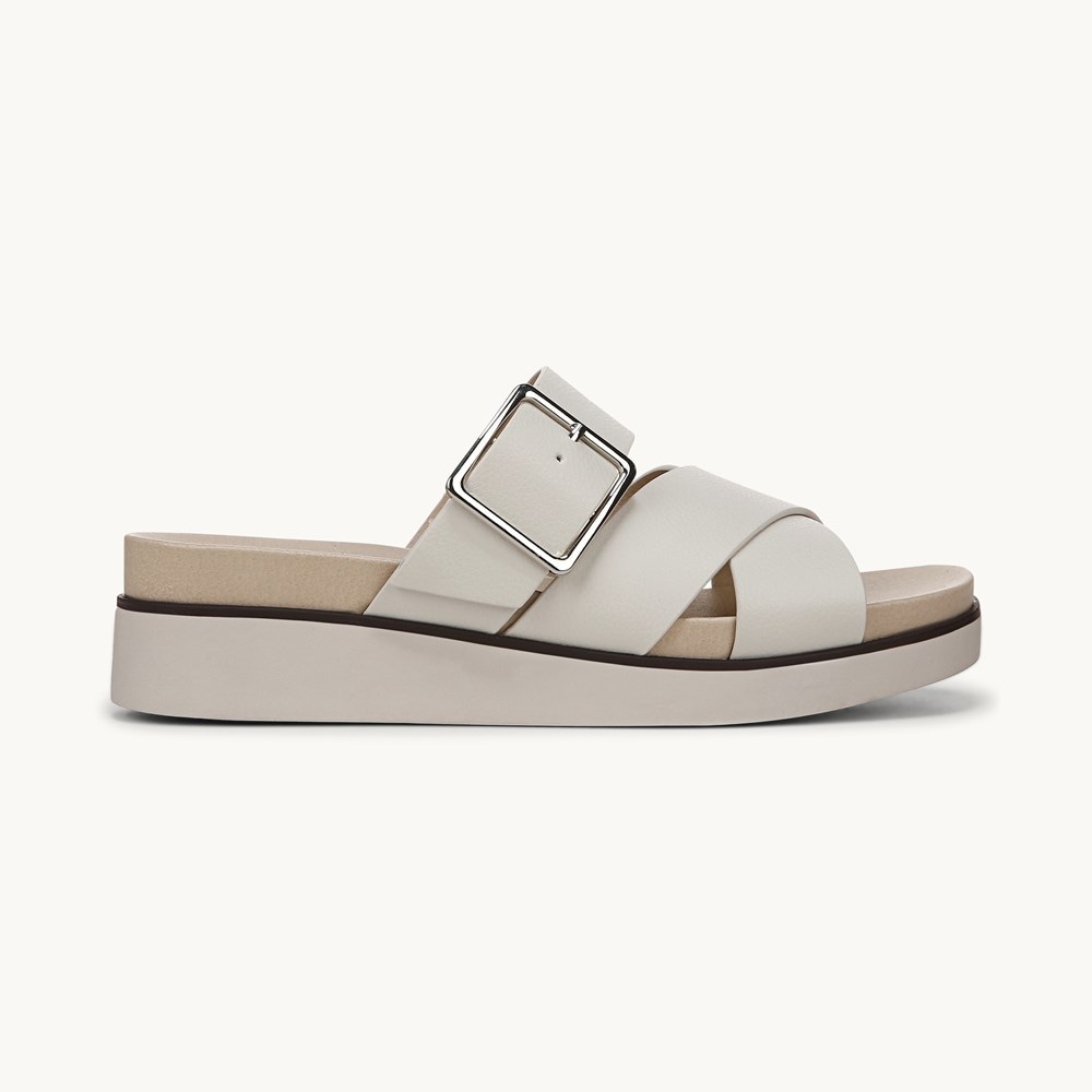 LifeStride Getaway Sandal - Bone Faux Leather