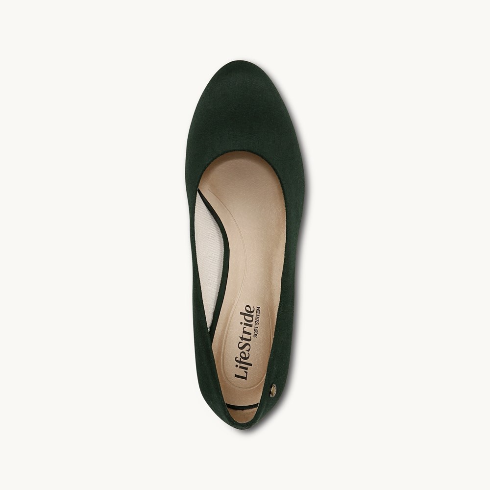 LifeStride Parigi Pump - Tartan Green Faux Leather