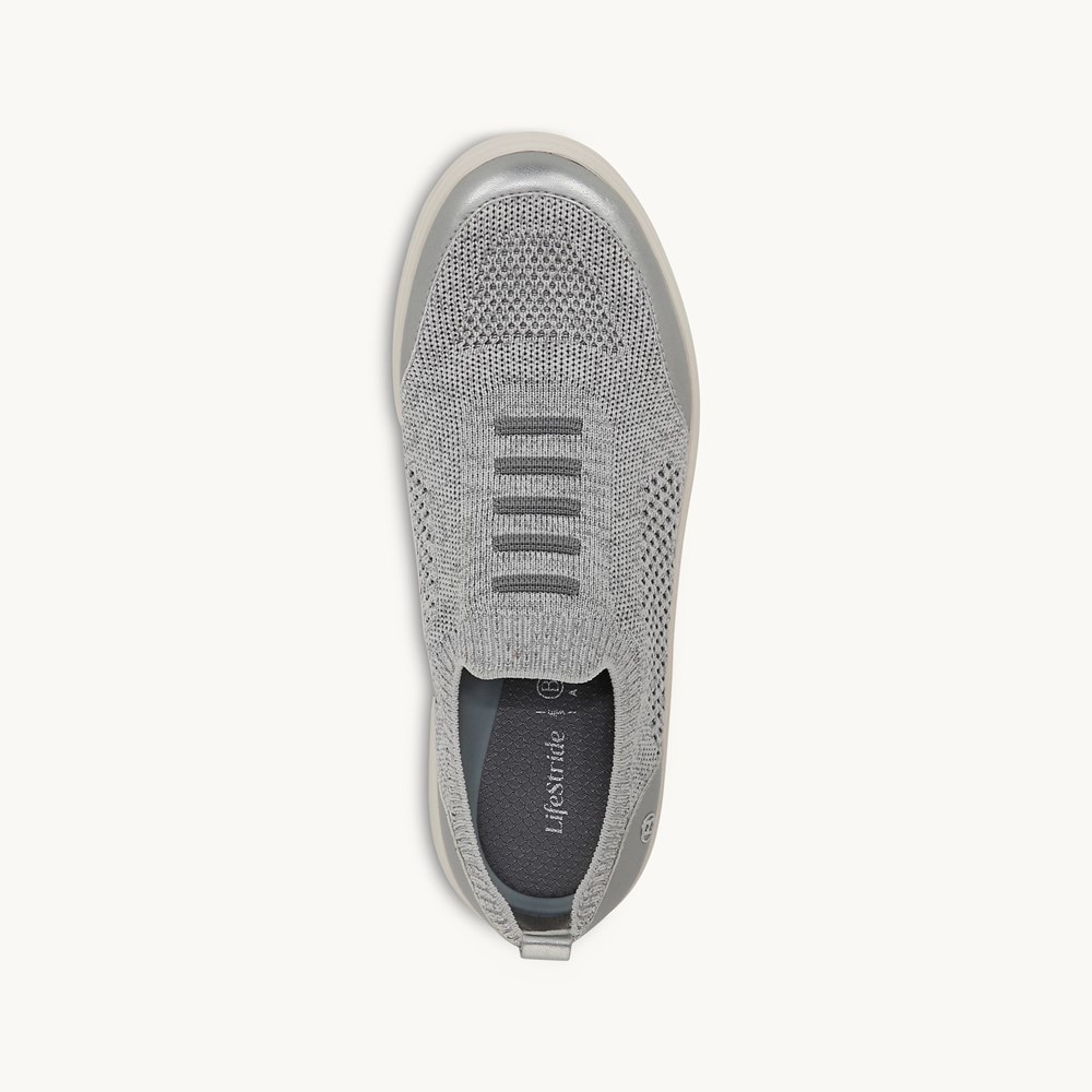 LifeStride Timeless Sneaker - Graphite Knit Fabric