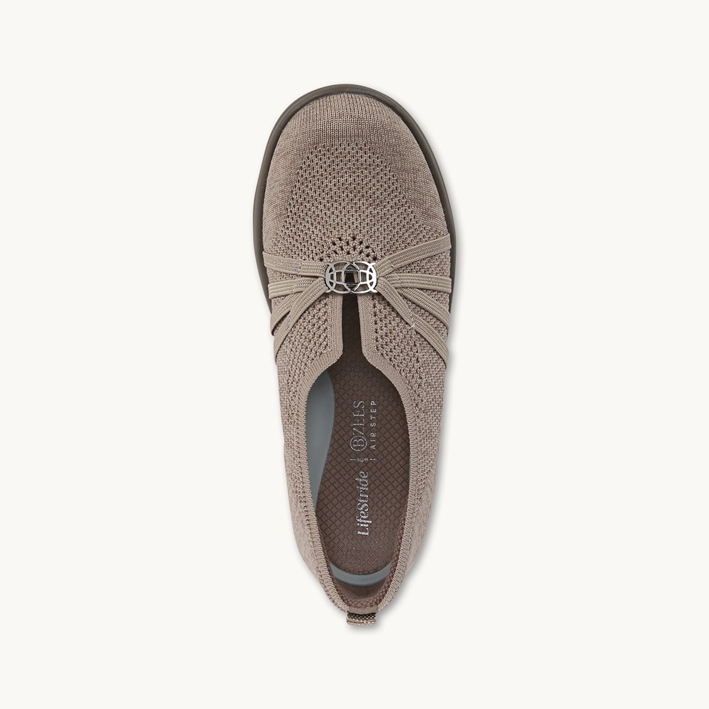LifeStride Niche Slip On - Simply Taupe Knit Fabric