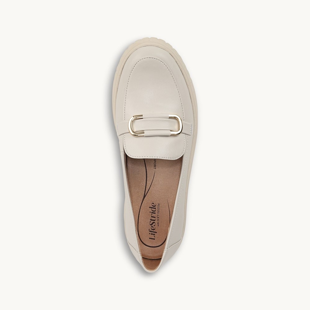 LifeStride Geneva Bit Loafer - Bone Faux Leather