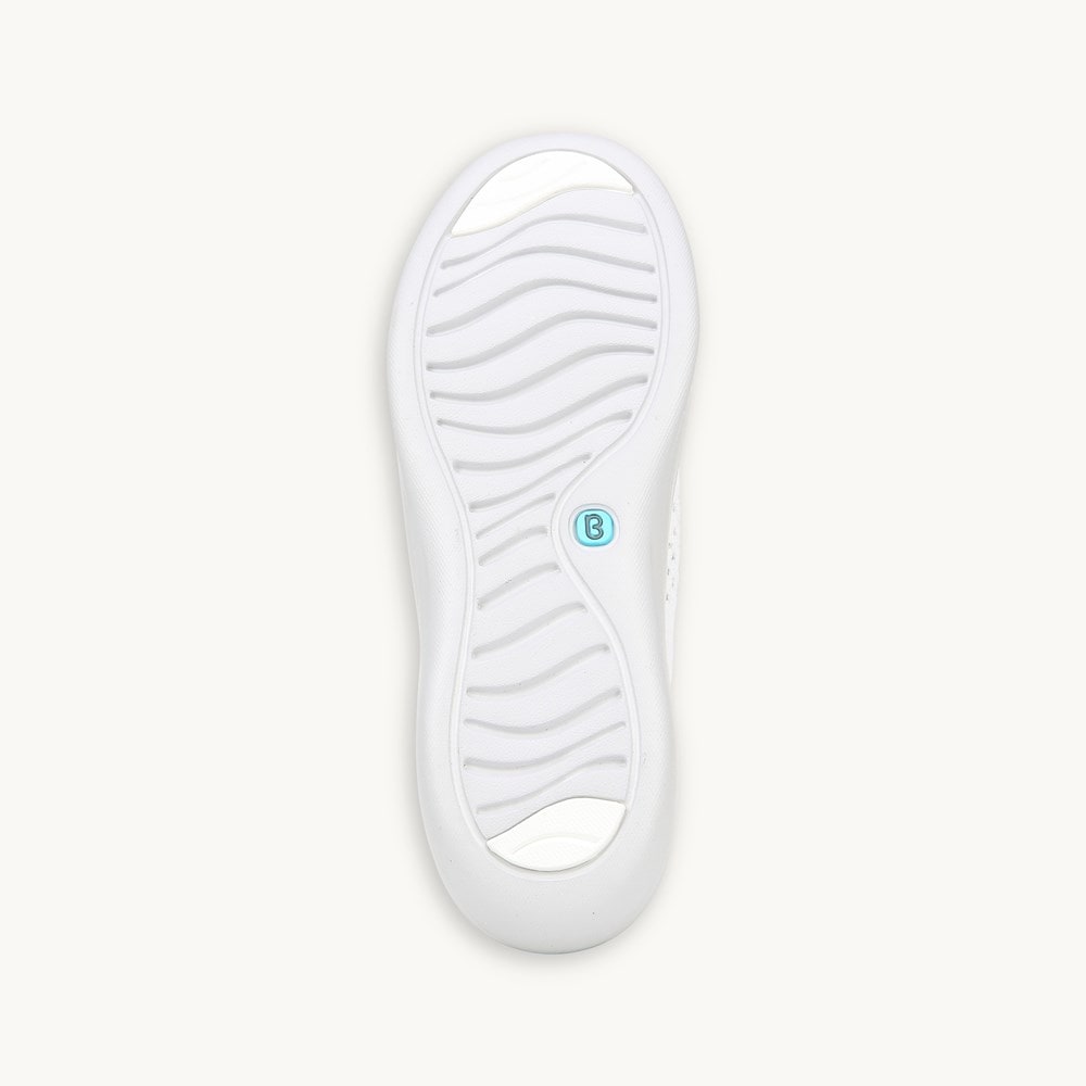 LifeStride Charlie Knit Slip On - White Fabric